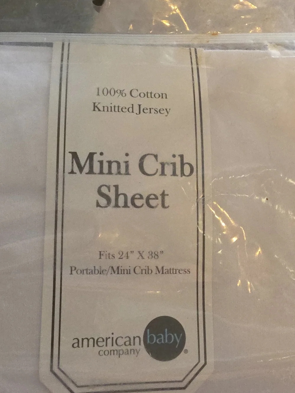 American Baby Company 100% Natural Cotton Fitted Mini Crib Sheet 38